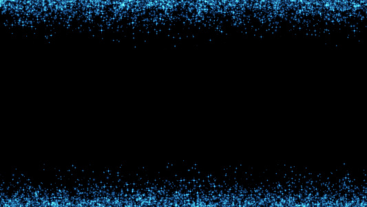 绚丽蓝色光斑星光上边框修饰粒子动画视频