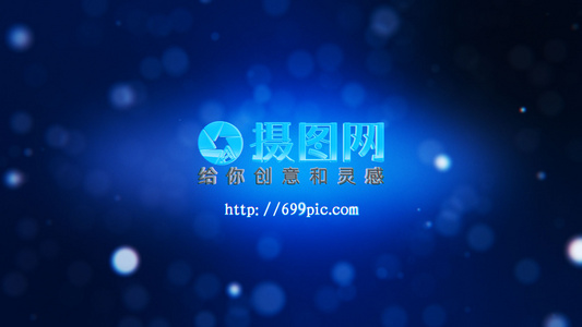 唯美粒子模糊LOGO片头片尾视频