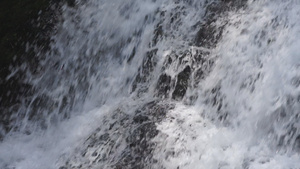 5a黑山谷峡谷多组唯美飞瀑特写镜头76秒视频