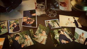 摄图网复古的家庭婚礼回忆纪念相册展示AECC2015模板61秒视频