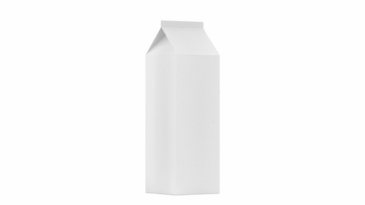 三维模型牛奶包装视频