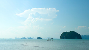 泰国海岛海峡自然风光延时4K20秒视频