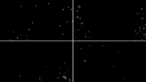 一组漂浮气泡粒子动画512秒视频