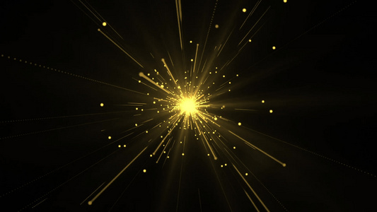 金色粒子射光特效视频素材视频
