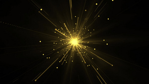 金色粒子射光特效视频素材60秒视频