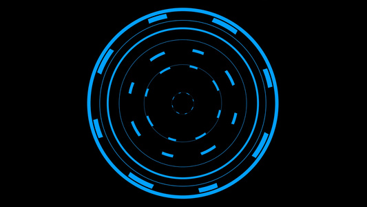 科技转盘动画元素带透明度通道视频