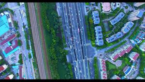 上海城市垂直航拍37秒视频
