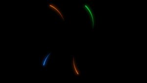 四支彩色箭头向外移动四支彩色箭头20秒视频
