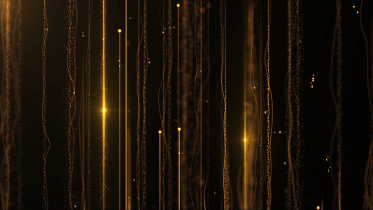 4K大气金色粒子背景视频素材[选题]视频