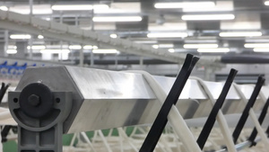 一家纺织厂的线条生产12秒视频