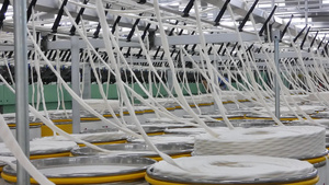 一家纺织厂的线条生产11秒视频