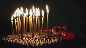 生日快乐巧克力蛋糕15秒视频