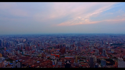 上海城市天际线视频