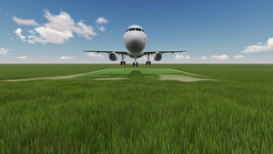 电影摄影绿田动画背景为飞机17秒视频