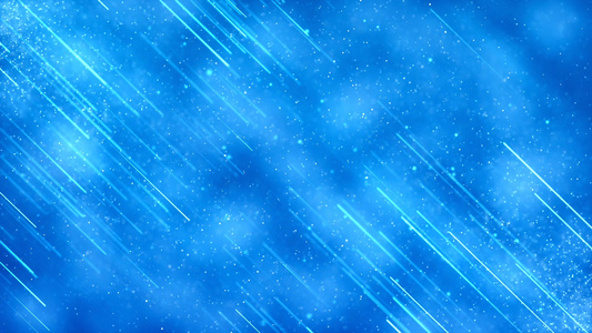 蓝色炫酷光线粒子视频