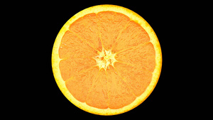 透明通道橙子片素材60秒视频