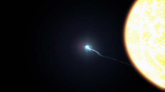 太阳grazer彗星近地路径视频