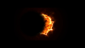 太阳日食带通道10秒视频