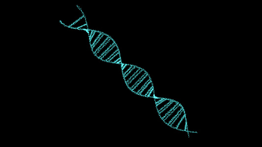 dna数字结构科学生物技术动画3d旋转视频