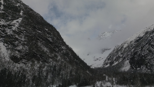 毕棚沟雪山航拍视频合辑视频