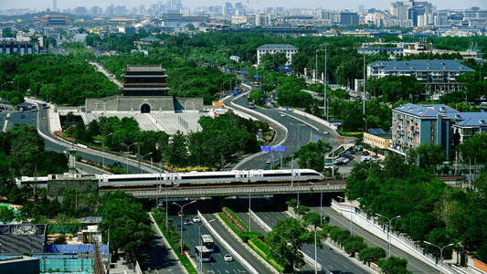 北京永定门延时视频