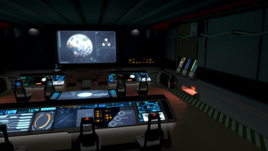 3d宇宙空间站未来指挥中心11秒视频