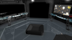 3d模型星舰指挥室科幻小说宇宙飞船控制室14秒视频