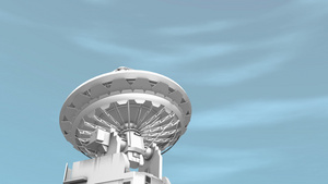 无线电望远镜通讯设施12秒视频