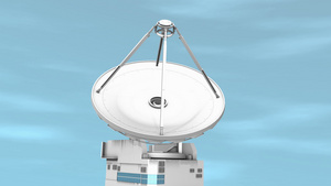 无线电望远镜3d动画12秒视频