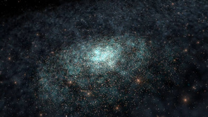 银河空间粒子运动背景180秒视频