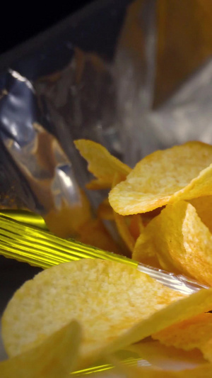 垃圾食物薯片美食10秒视频
