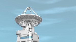 无线电望远镜通讯设施12秒视频