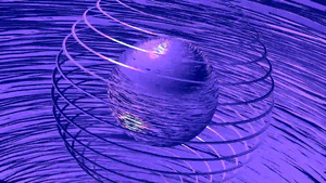 紫色光球层层包裹运动120秒视频