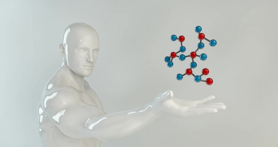 科学分子所持有的科学分子由科学家循环作为概念视频