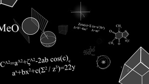 黑色黑色科学运动背景31秒视频