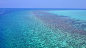 碧海沙滩小岛度假美景16秒视频