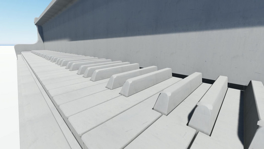 钢琴键3d动画视频