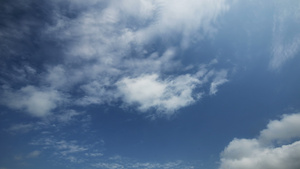 蓝色天空云云4k17秒视频