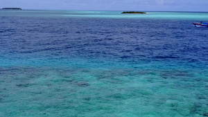 热带湾湾海滩历险的阳光明媚性质在离度假胜地近处有清洁9秒视频