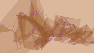 抽象科技和工程学的幻影三角形16秒视频