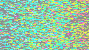 五颜六色的鱼蝌蚪逗号水滴的彩色动画移动纹理呈虹彩斑驳20秒视频