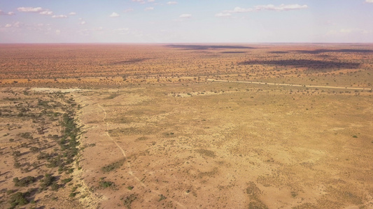 沙漠地貌的天空视图视频
