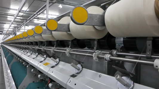 一家纺织厂的线条视频
