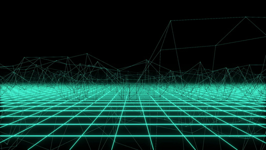 3d科技网格背景视频