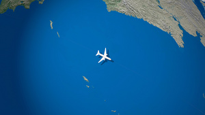 飞往美国科雷亚的航线目的地航班飞行12秒视频