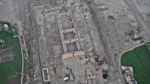 远古埃及神庙在豪华埃吉普特的空中观察17秒视频