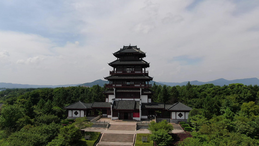 4K航拍湖南花明楼5A景区视频