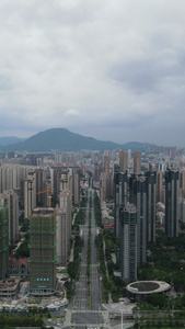 福建泉州城市暴雨来袭竖屏航拍 视频