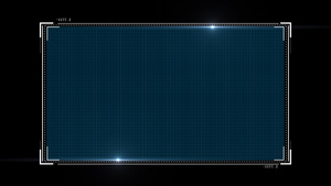 4k蓝色科技边框动画元素带透明度10秒视频