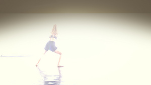 美丽的现代自由式芭蕾舞团的性感和情感舞蹈13秒视频